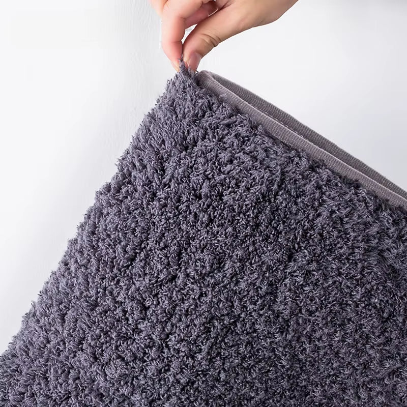 Luxury Long Hair Absorbent Bathroom Mat – Non-Slip Furry Rug