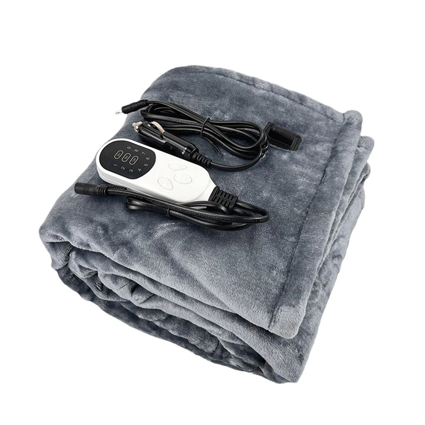 Electric Heated Blanket | Soft Flannel | Portable & Quick-Heating