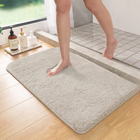 Luxury Long Hair Absorbent Bathroom Mat – Non-Slip Furry Rug