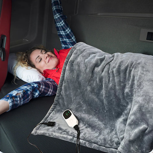 Electric Heated Blanket  | Soft Flannel | Portable & Quick-Heating